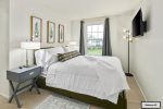 Second bedroom delivers a queen-sized, memory foam mattress -second floor-